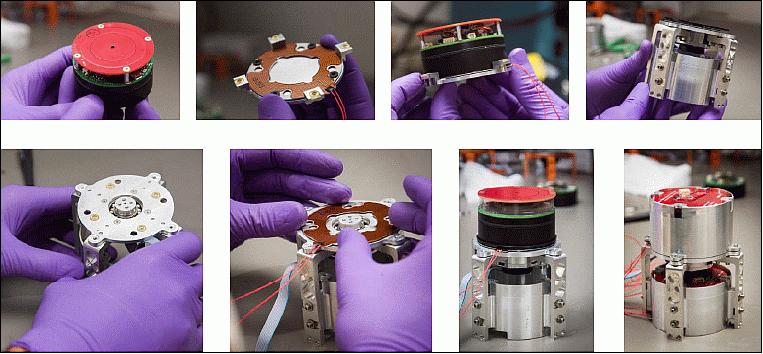 Figure 8: Integrating the bioCD rotating assembly and motor (image credit: NASA/ARC, PU)