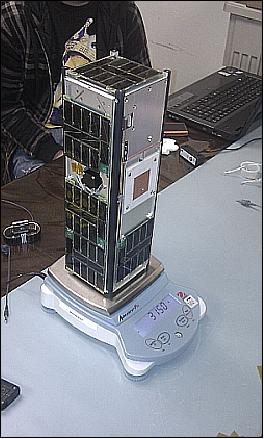 Figure 12: Photo of a CINEMA nanosatellite (image credit: UCB/SSL)