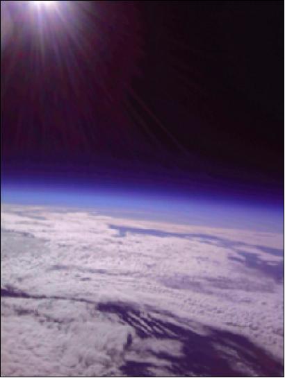 Figure 16: Image from a balloon test flight acquired in July 2012 (image credit: NASA/JPL)