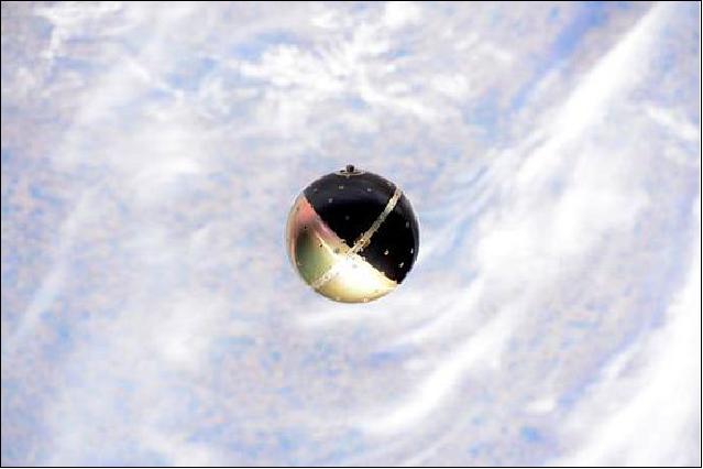 Figure 21: Photo of SpinSat after deployment (image credit: NASA)