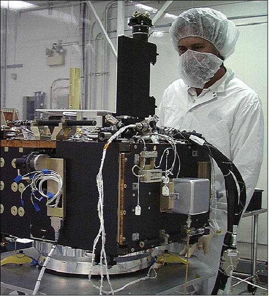 Figure 4: Photo of the MightySat-II.1 spacecraft without FTHSI instrument (image credit: General Dynamics)