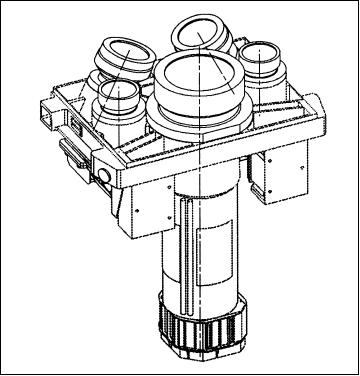 Figure 10: Lens arrangement of MOMS-2P (image credit: DASA, DLR)