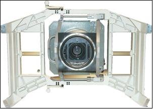 Figure 7: View into the objective of the Metric Camera (image credit: Deutsches Museum)