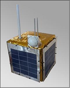 Figure 1: Illustration of the SRMSat nanosatellite (image credit: SRM University)