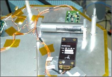 Figure 23: The magnetometers on UniSat-4 (image credit: GAUSS)