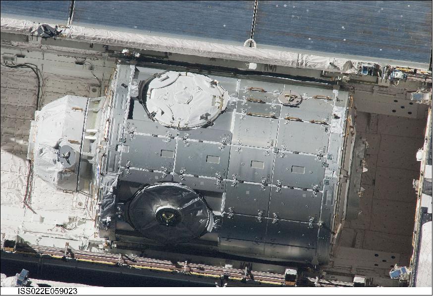 Figure 20: STS-130 ISS approach closeup of Tranquility and Cupola on Feb. 9, 2010 (image credit: NASA)