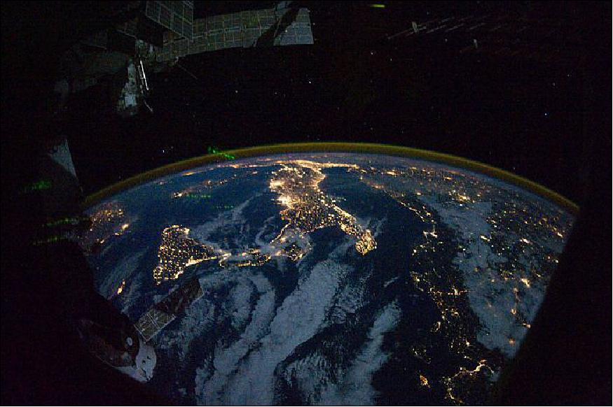 Figure 12: Nightly view of Europe and Africa (image credit: NASA) 22)