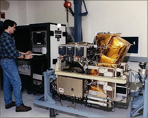 Figure 5: The AVIRIS instrument assembly in the laboratory (image credit: NASA/JPL) 11)
