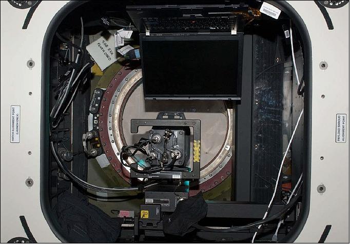 Figure 13: ISSAC installed on orbit inside WORF (image credit: NASA, ISS027E023675)