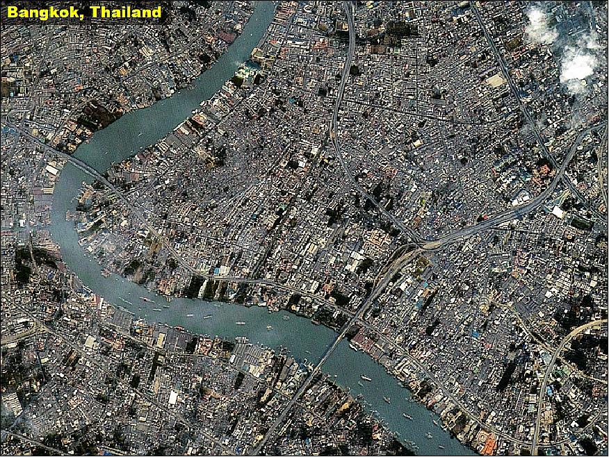 Figure 9: DubaiSat-1 image of Bangkok, Thailand (image credit: EIAST, SI) 14)