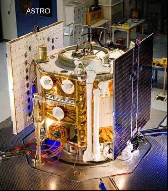 Figure 4: Photo of the ASTRO spacecraft during integration (image credit: DARPA)