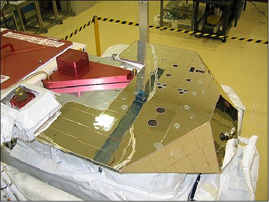Figure 13: Top view of the SOVIM instrument with sunshield mounted on the CPD (image credit: PMOD/WRC)