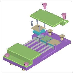 Figure 23: Schematic of a FIPEX sensor unit with 6 sensors (image credit: IRS)