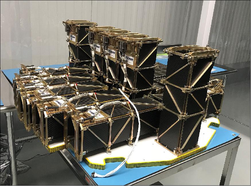 Figure 2: In April 2018, Rocket Lab performed a successful fit check of the CubeSat dispensers for the NASA VCLS-1 ELaNa-19 mission at Rocket Lab's Huntington Beach payload integration cleanroom (image credit: Rocket Lab) 5)