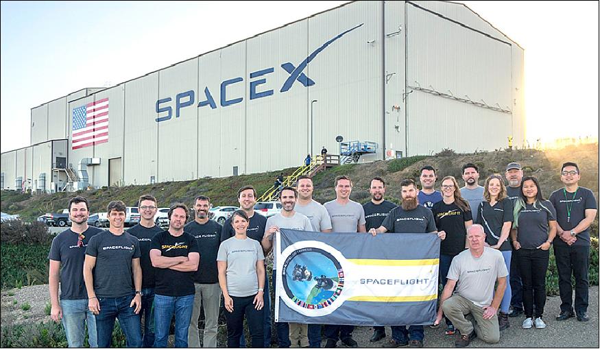 Figure 16: Photo of the happy Spaceflight team after the launch of the SSO-A mission (image credit: Spaceflight)