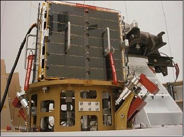 Figure 6: Photo of ALMASat-1and its AD-SS during payload integration operations in Kourou /image credit: ALMASpace) 23)