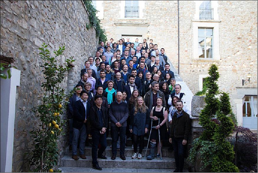 Figure 4: Workshop participants. The IEEE GNSS+R 2019 workshop in Benevento, Italy, in May 2019 covered reflectometry using satnav and other signals of opportunity (GNSS+R workshops are held every other year), image credit: ESA