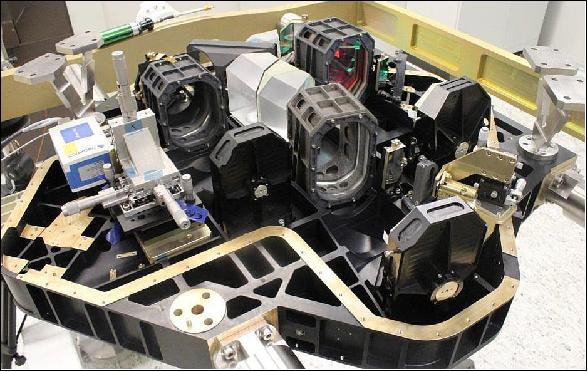 Figure 17: The PFM (Proto Flight Model) mounted on the PFM optical bench of the hyperspectral imager (image credit: Selex ES)
