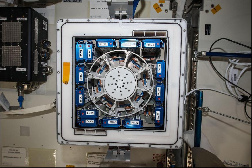 Figure 5: Kubik is a miniaturized laboratory inside the orbital laboratory that is ESA's Columbus module, this 40 cm cube has been one of its quiet scientific triumphs working on the ISS since 2008 (image credit: NASA, ESA)