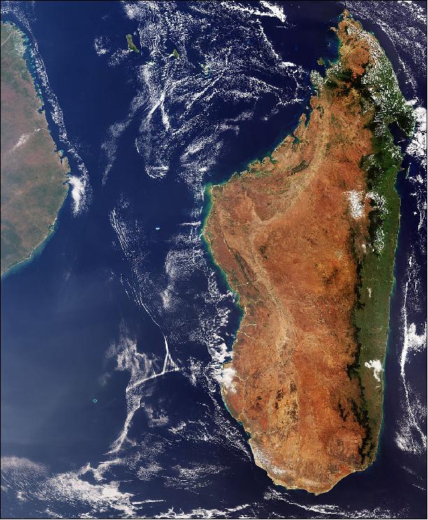 Figure 4: Sentinel-3 captured this image on 7 August 2018. The image is also featured in the Earth from Space video program (image credit: ESA, the image contains modified Copernicus Sentinel data (2018), processed by ESA, CC BY-SA 3.0 IGO)