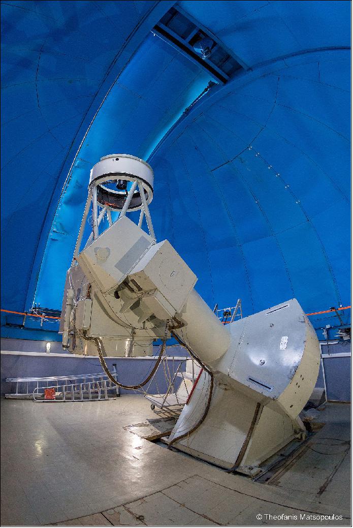 Figure 3: Photo of the Kryoneri telescope at Kryoneri Observatory (image credit: NOA)