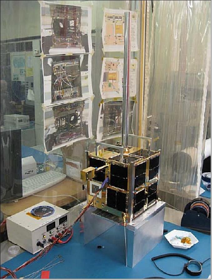 Figure 12: Photo of the flight-ready AISSat-2 nanosatellite (image credit: UTIAS/SFL)