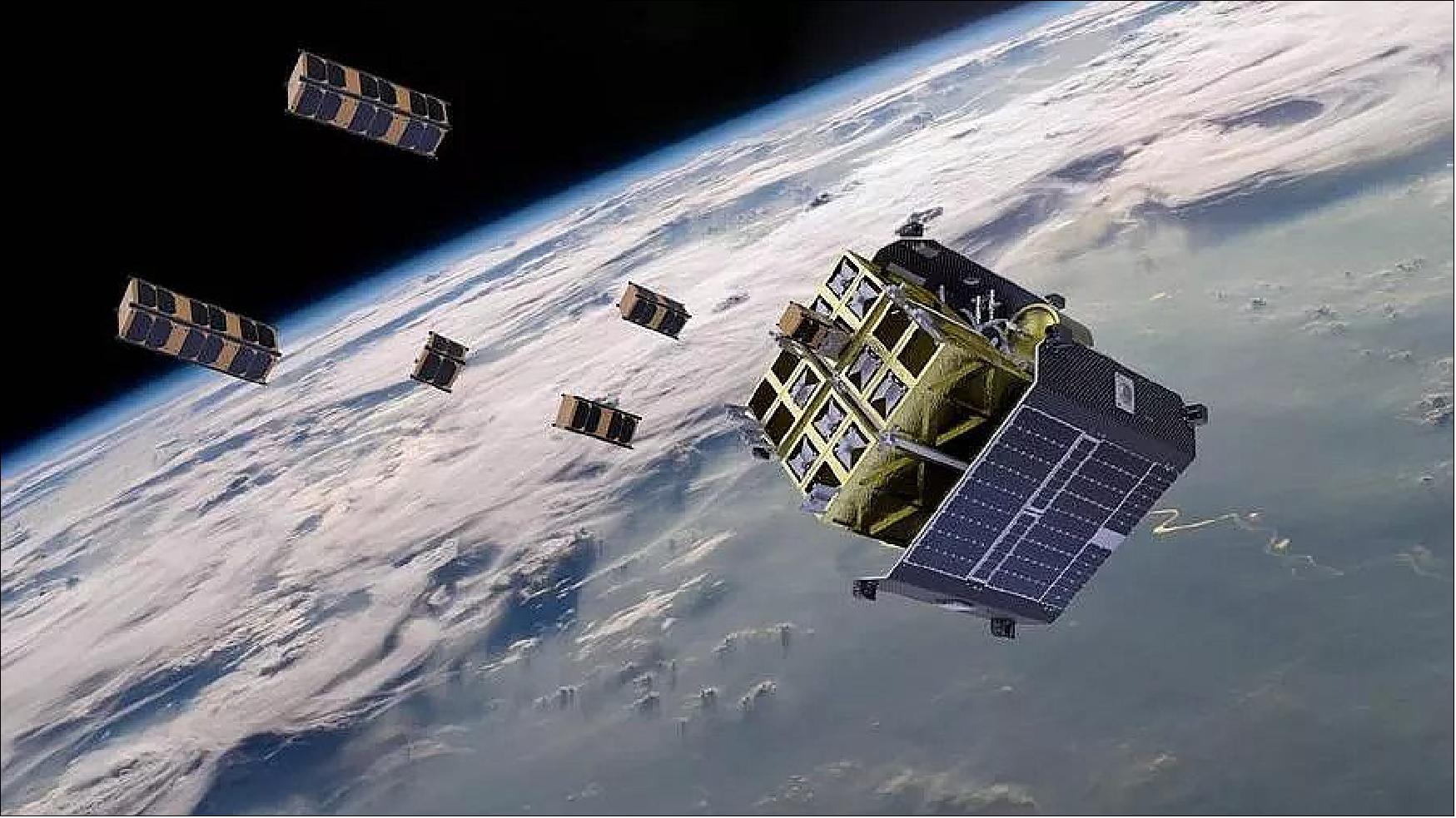 Figure 11: Twenty satellites in orbit thanks to a space platform made in Italy (image credit: D-Orbit)