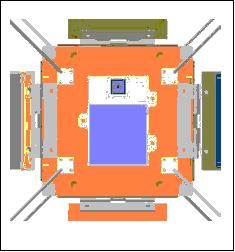 Figure 5: Top view of the undeployed DELFI-C3 CubeSat (image credit: TU Delft)
