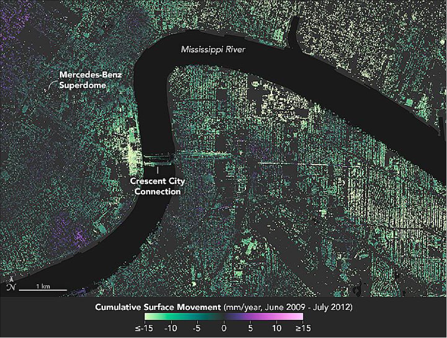 Figure 13: Detail map of New Orleans (image credit: NASA Earth Observatory)