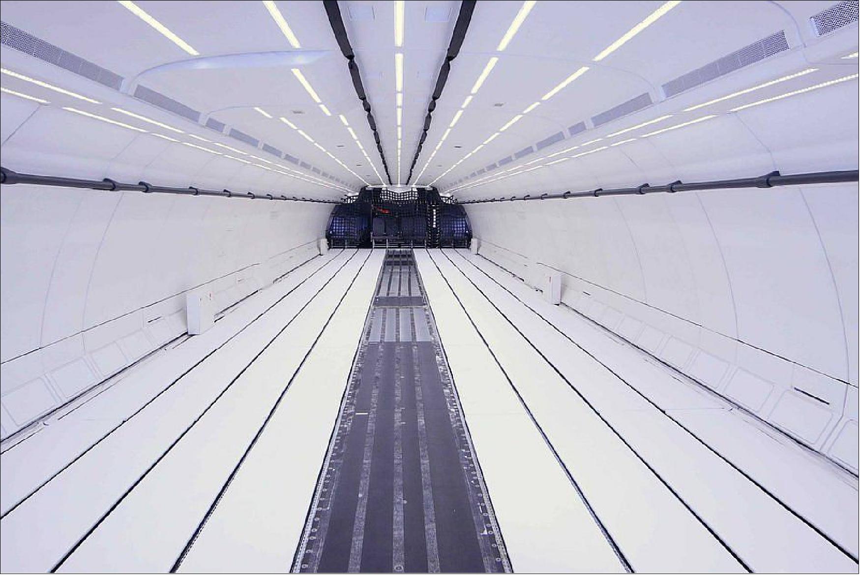 Figure 43: An inside view of the refitted Airbus A310 aircraft (image credit: Novespace, ESA) 37)