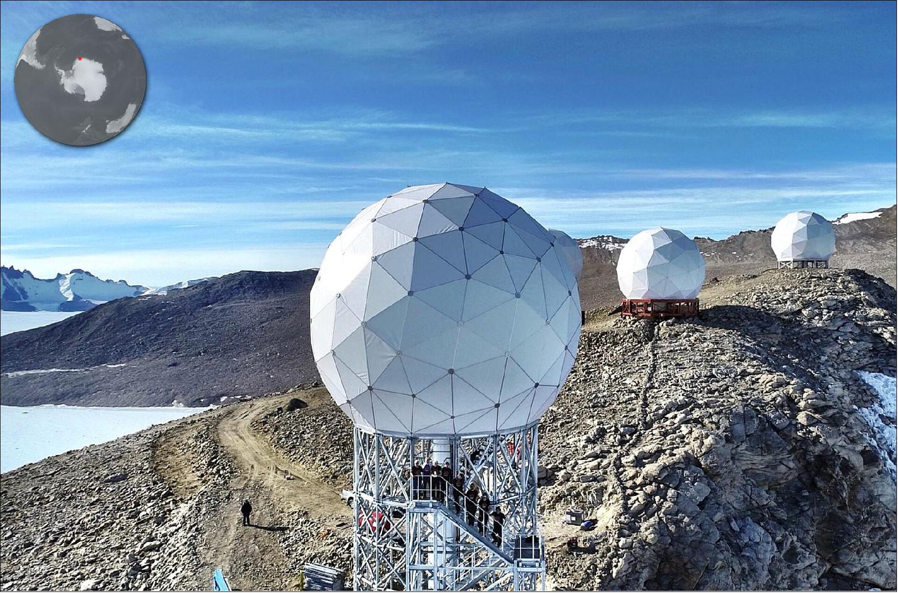 Figure 20: New Antarctic ground station for Aeolus increases data flow (image credit: Kongsberg Satellite Services)
