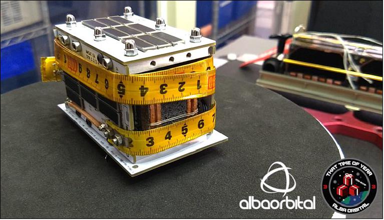 Figure 8: EASAT-2 1.5p - One of two twin PocketQube satellites from AMSAT-EA manifested to launch on Alba Cluster 3 in Q2 2021 (image credit: Alba Orbital)