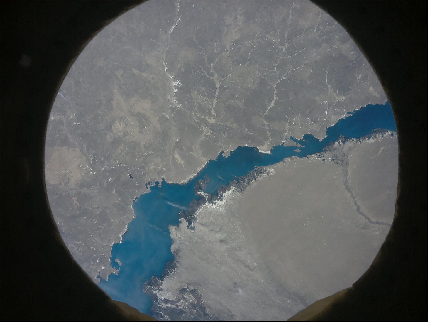 Figure 6: Jupiter - Lake Balkhash in Kazakhstan (image credit: ESA)