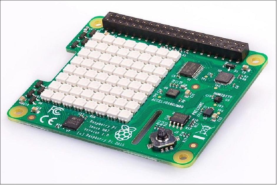 Figure 2: The Sense HAT is an add-on board for Raspberry Pi, made especially for the Astro Pi mission (image credit: Astro Pi)