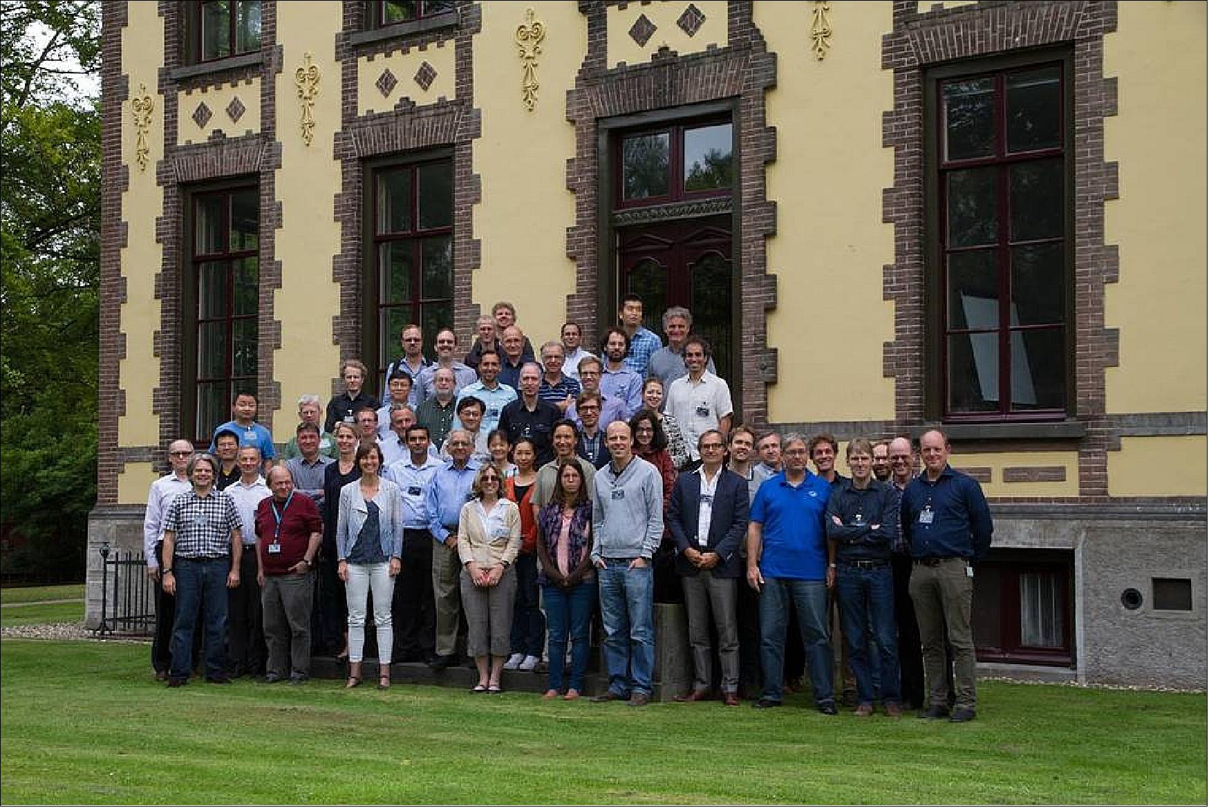 Figure 24: The multinational Ozone Monitoring Instrument (OMI) team recently received the 2018 William T. Pecora award for their achievements in Earth remote sensing. The team of Dutch, Finnish and American scientists studies gases and particles in the atmosphere to understand air quality, climate change and pollution (image credit: Maarten Sneep, Dutch Royal Meteorological Institute)