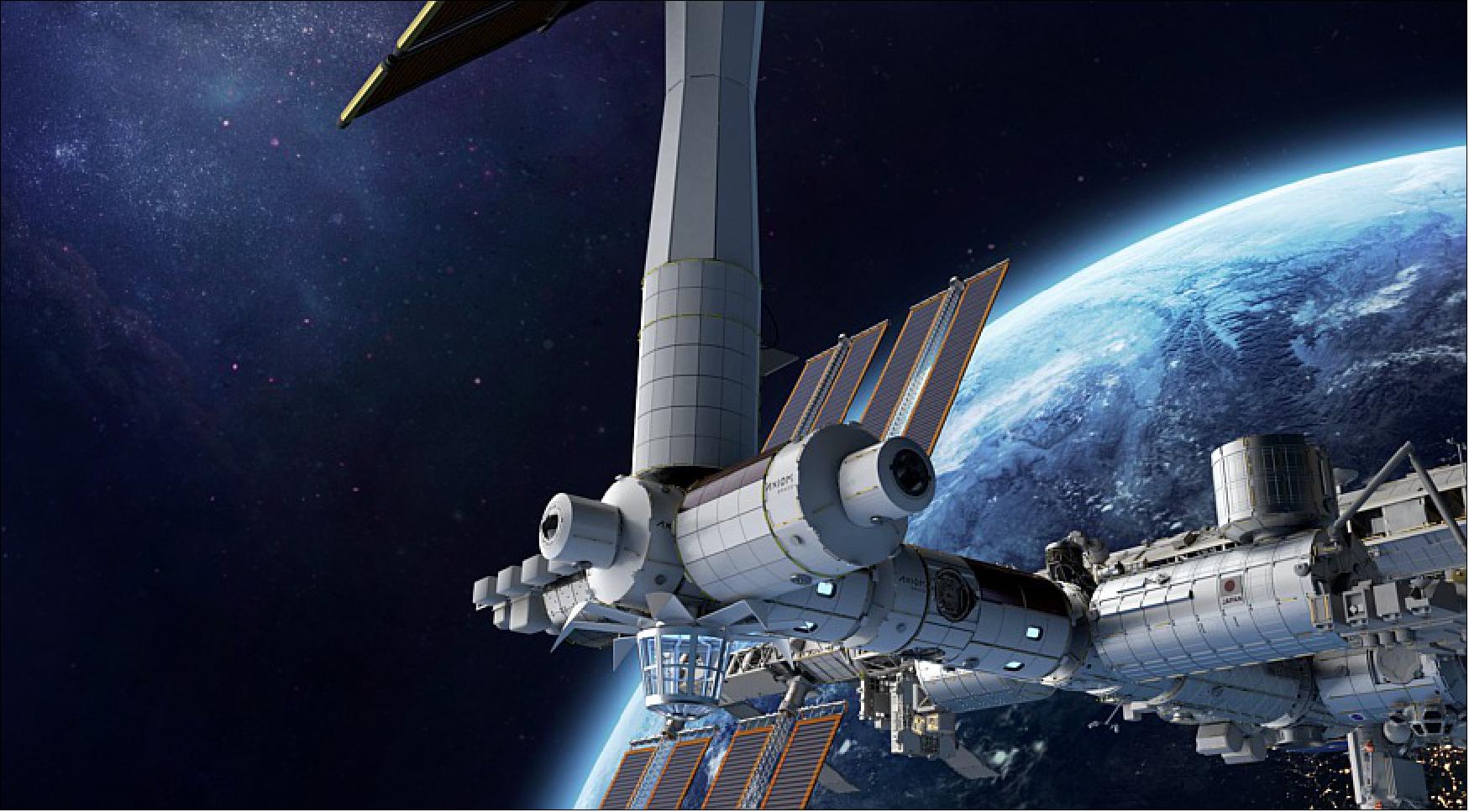 Figure 14: Axiom Space rendering of a future commercial space station (image credit: Axiom Space)