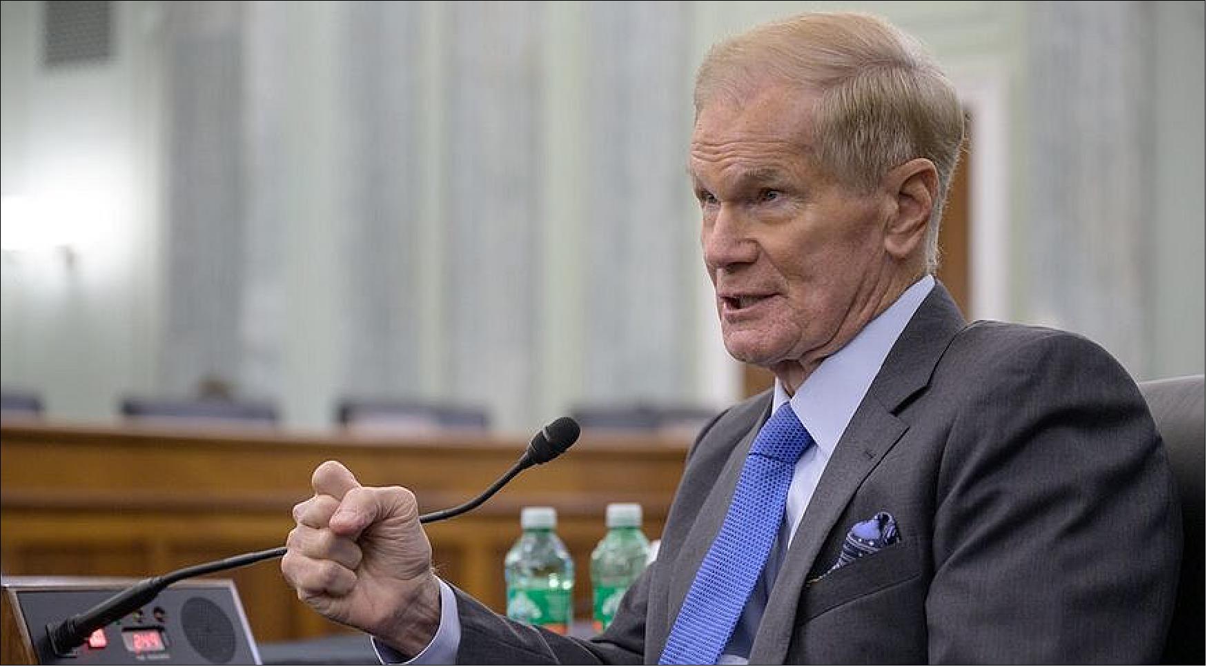 Figure 1: The full Senate confirmed Bill Nelson unanimously to be NASA administrator, just eight days after his confirmation hearing (photo credit: NASA/Bill Ingalls)