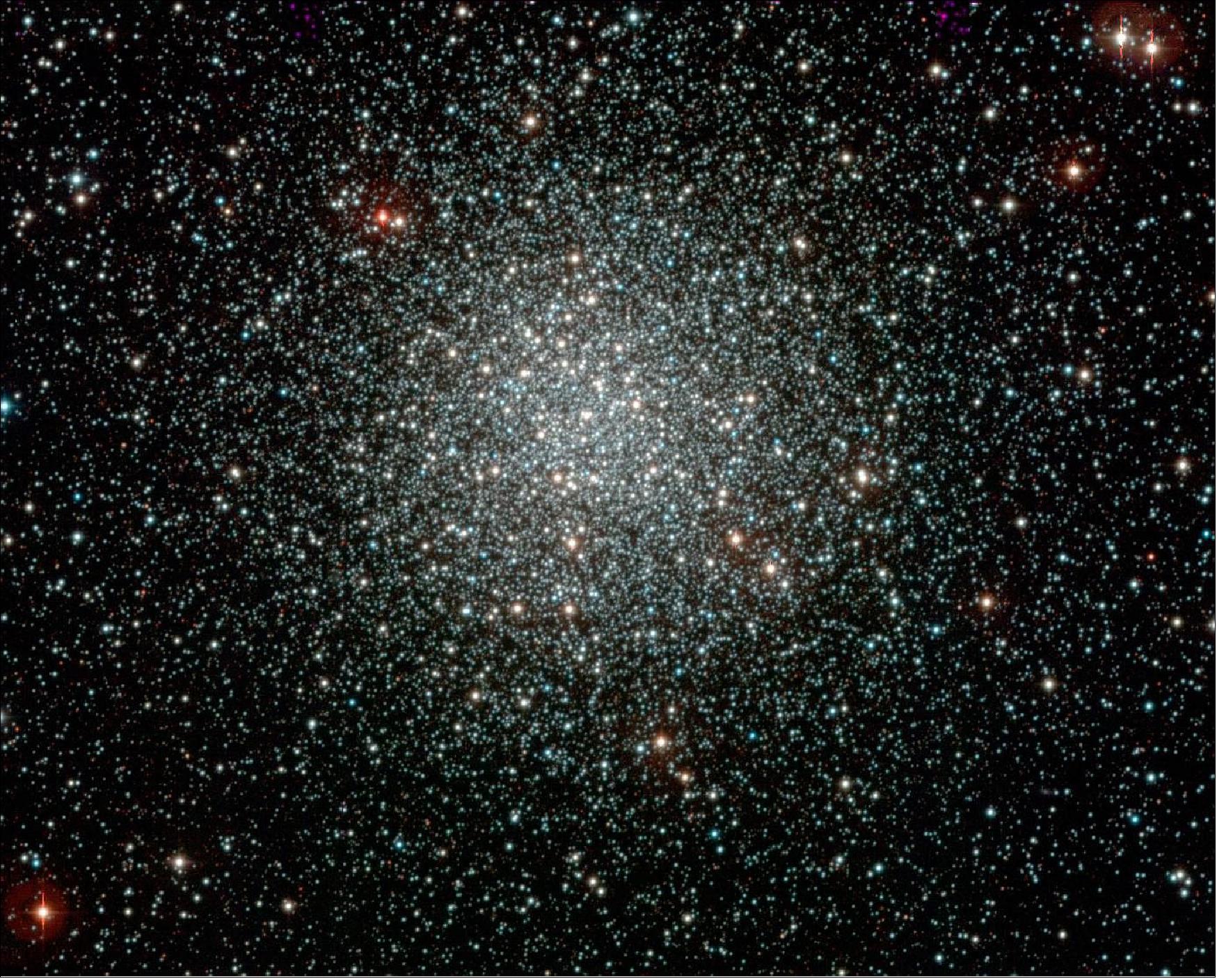 Figure 51: Invisible black hole-neutron star mergers, i.e. fusions without the emission of electromagnetic radiation, take place in dense stellar environments like in the globular cluster NGC 3201 seen here (image credit: ESO)