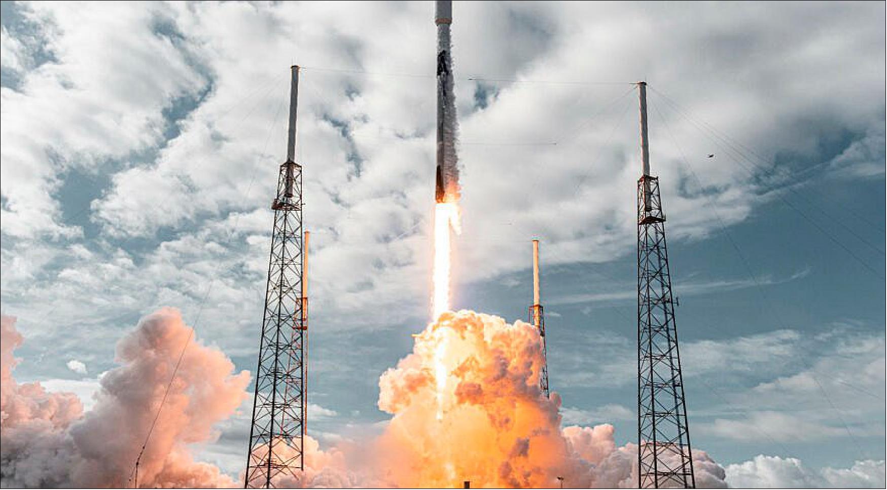 Figure 9: SpaceX on Jan. 24, 2021, launched the Transporter-1 rideshare mission from Space Launch Complex 40 at Cape Canaveral Space Force Station, Florida (image credit: SpaceX)