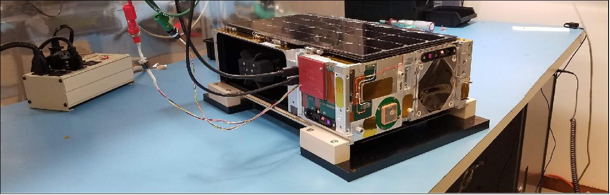 Figure 3: CUTE was assembled and tested at the University of Colorado, Boulder and the Laboratory for Atmospheric and Space Physics (LASP). Dr. Kevin France is the Principle Investigator of the CUTE mission at LASP (image credit: LASP)