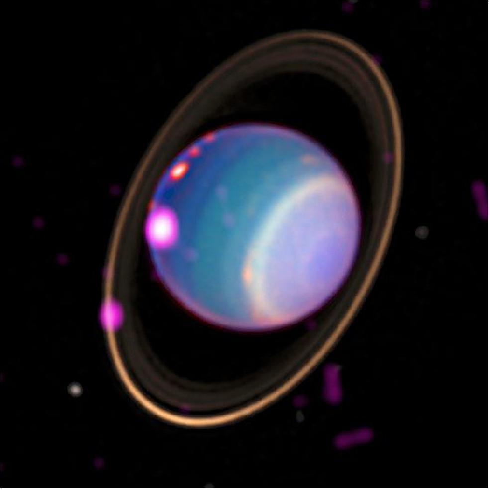 Figure 13: 2017 HRC (High Resolution Camera) composite image (image credit: X-ray: NASA/CXO/University College London/W. Dunn et al; Optical: W. M. Keck Observatory)