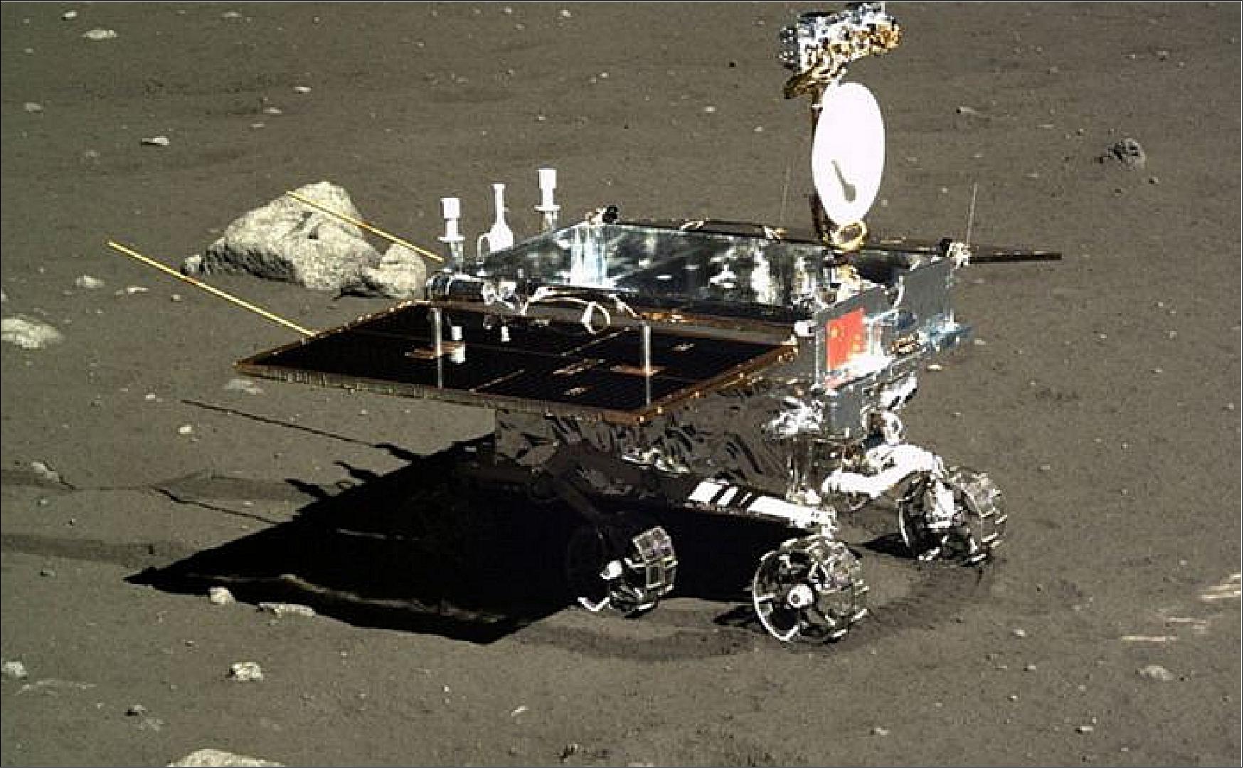 Figure 2: The Chinese lunar rover, part of the upcoming Chang'e-4 mission to the far side of the Moon Image credit: CASC/China Ministry of Defense)