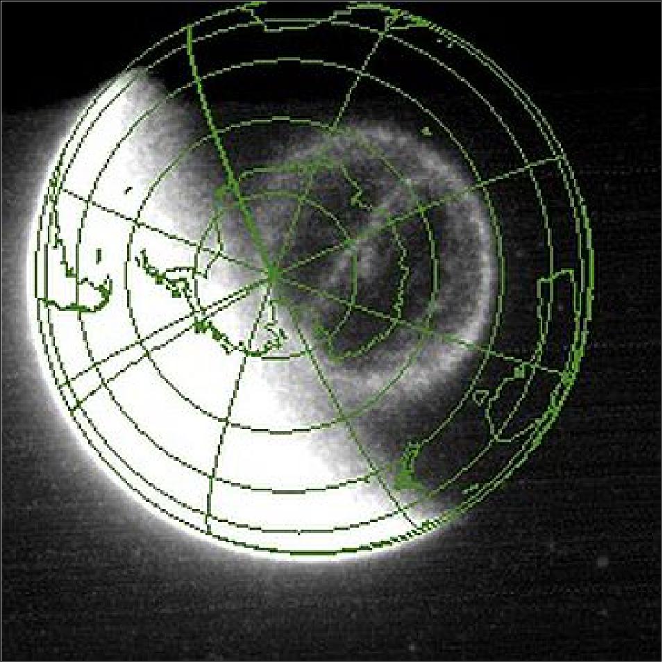 Figure 38: Theta aurora as seen by NASA’s Image satellite on 15 September 2005 (image credit: NASA, R. Fear et al.)