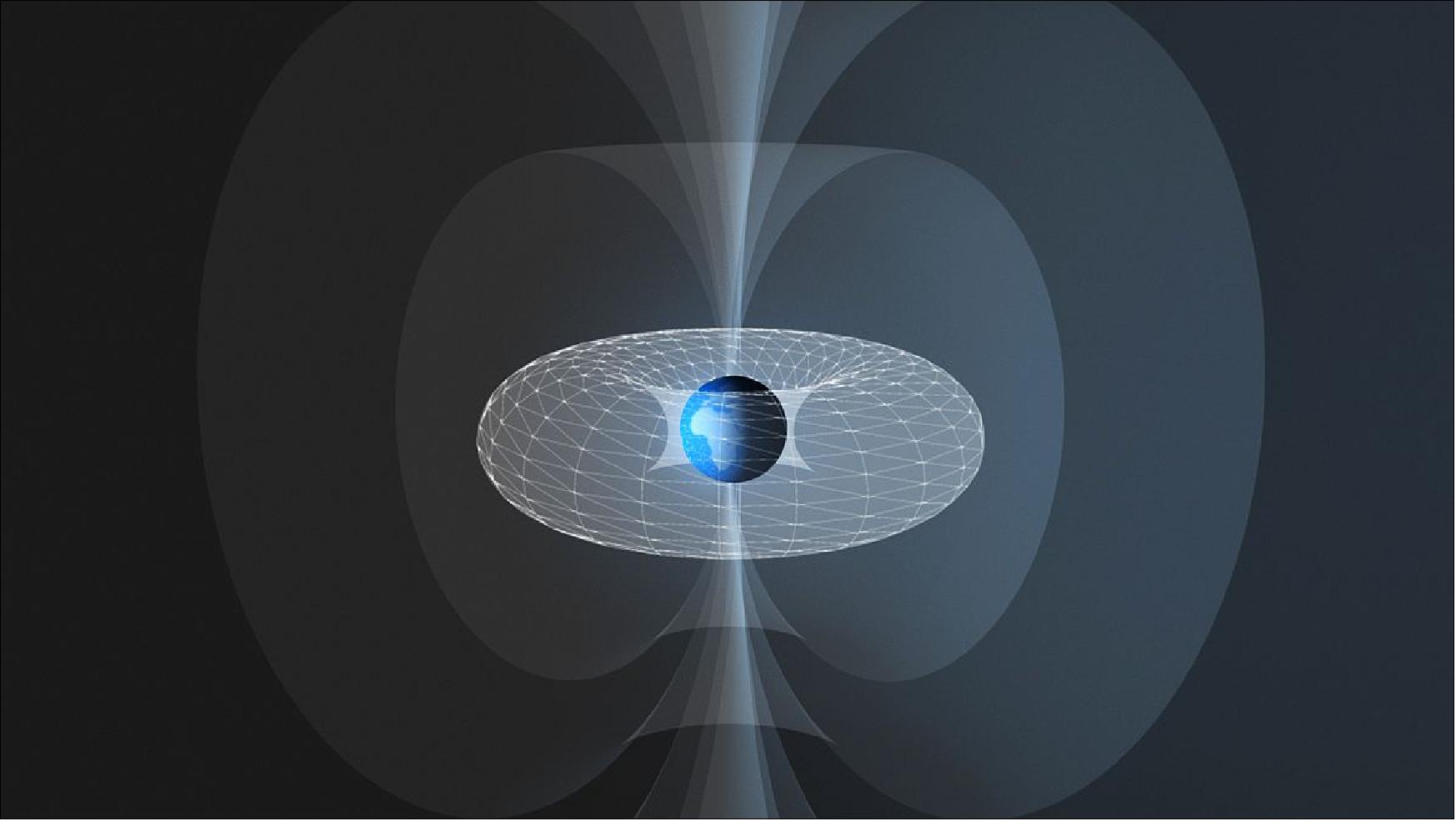 Figure 32: This illustration shows an artist's rendition of the plasmasphere, the innermost part of Earth's magnetosphere. This doughnut-shaped region is centered around the the planet's equator and rotates along with it (image credit: ESA/ATG medialab)
