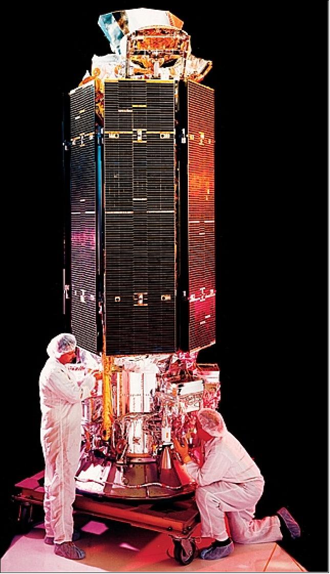 Figure 5: Photo of the DMSP Block 5D-3 spacecraft (image credit: LMSSC)