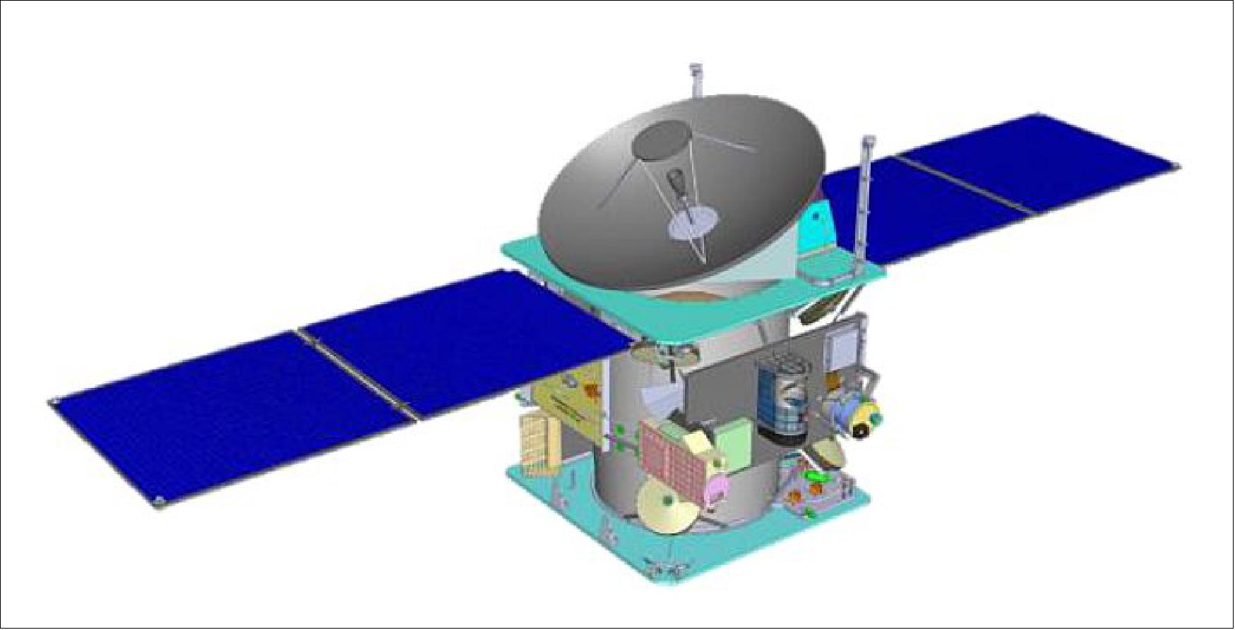 Figure 2: Illustration of the deployed Hope spacecraft (image credit: MBRSC)
