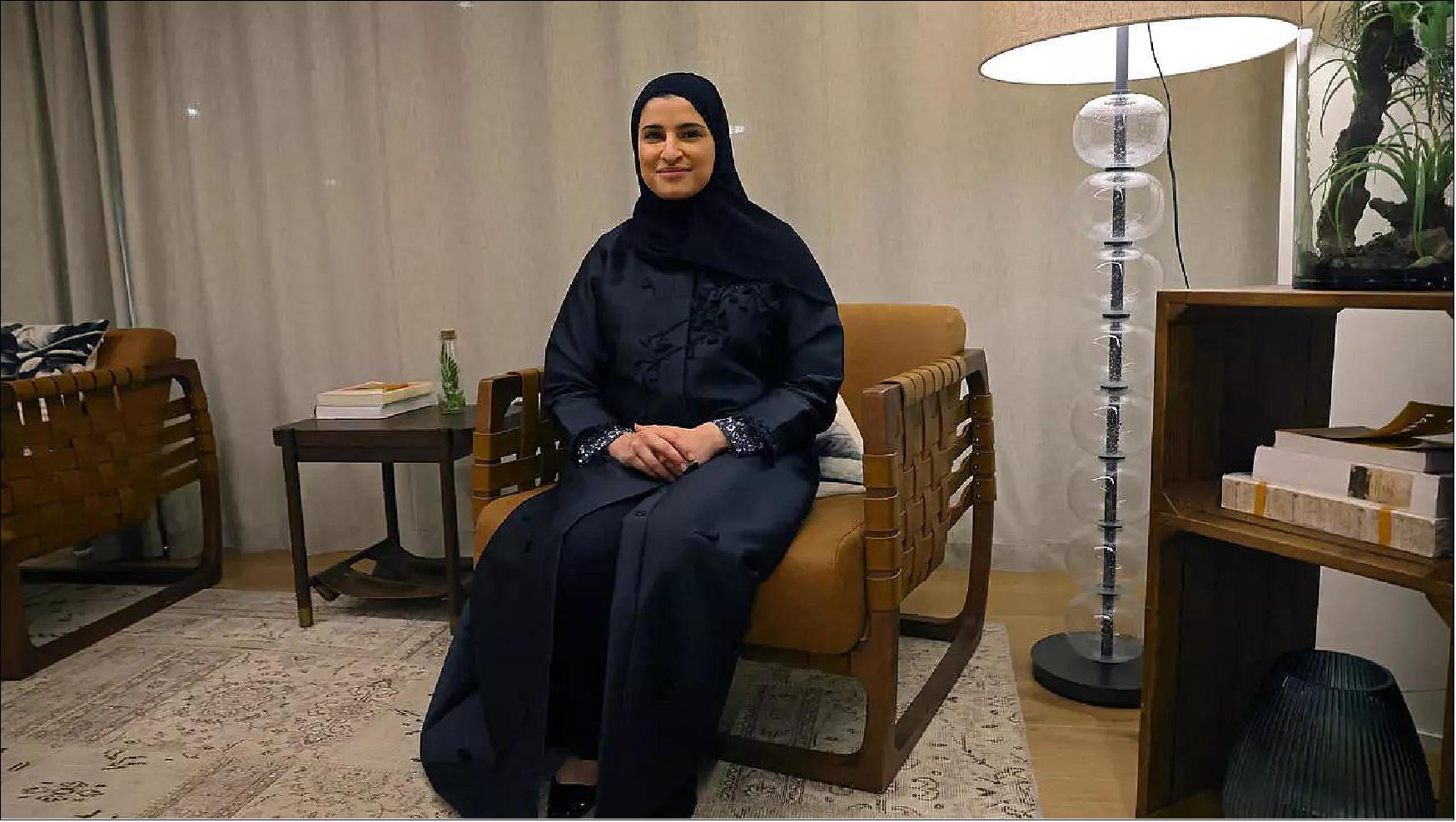 Figure 13: Emirati Minister of State for Advanced Technology Sarah al-Amiri [image credit: Giuseppe Cacace, AFP (Agence France-Presse)]