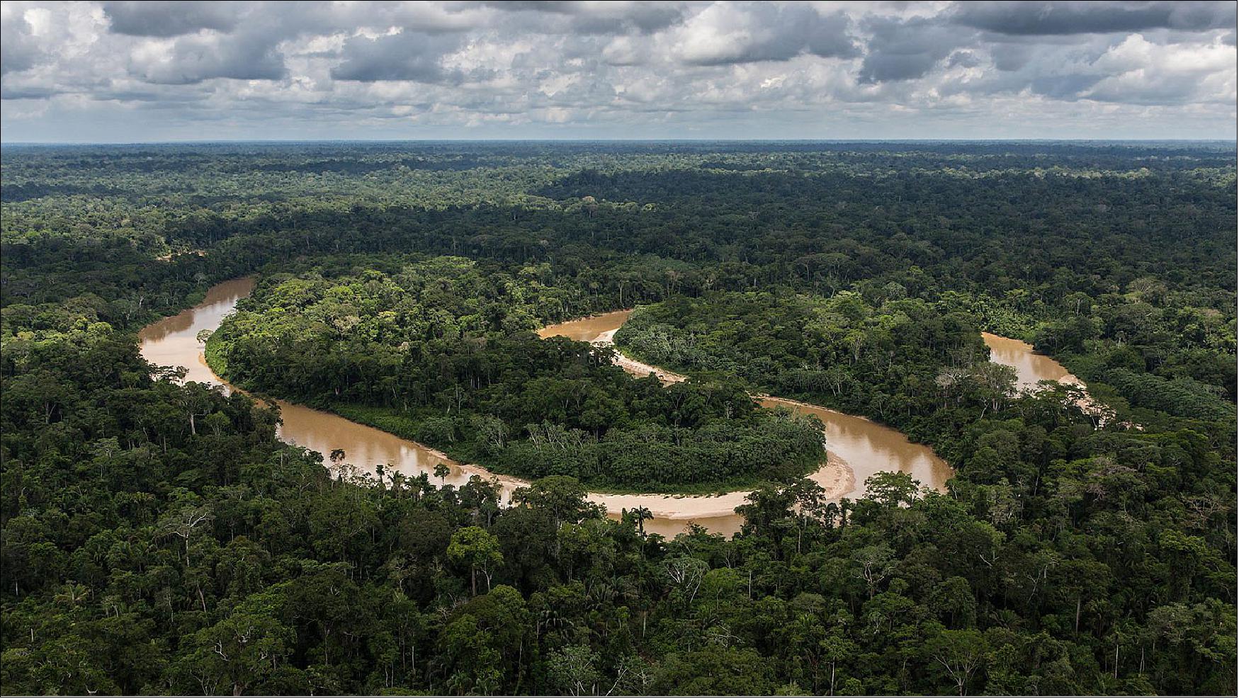 Figure 28: The Amazon rainforest is often called "the lungs of the world." It produces oxygen and stores billions of tons of carbon every year (image credit: USDA Forest Service photo by Diego Perez)