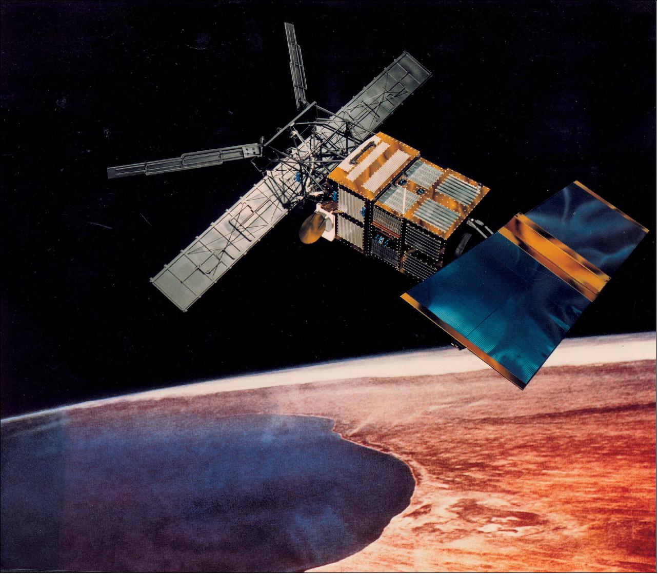 Figure 8: Illustration of the ERS-2 satellite, launched on Ariane 4 on 21 April 1995 from Kourou (image credit: ESA)