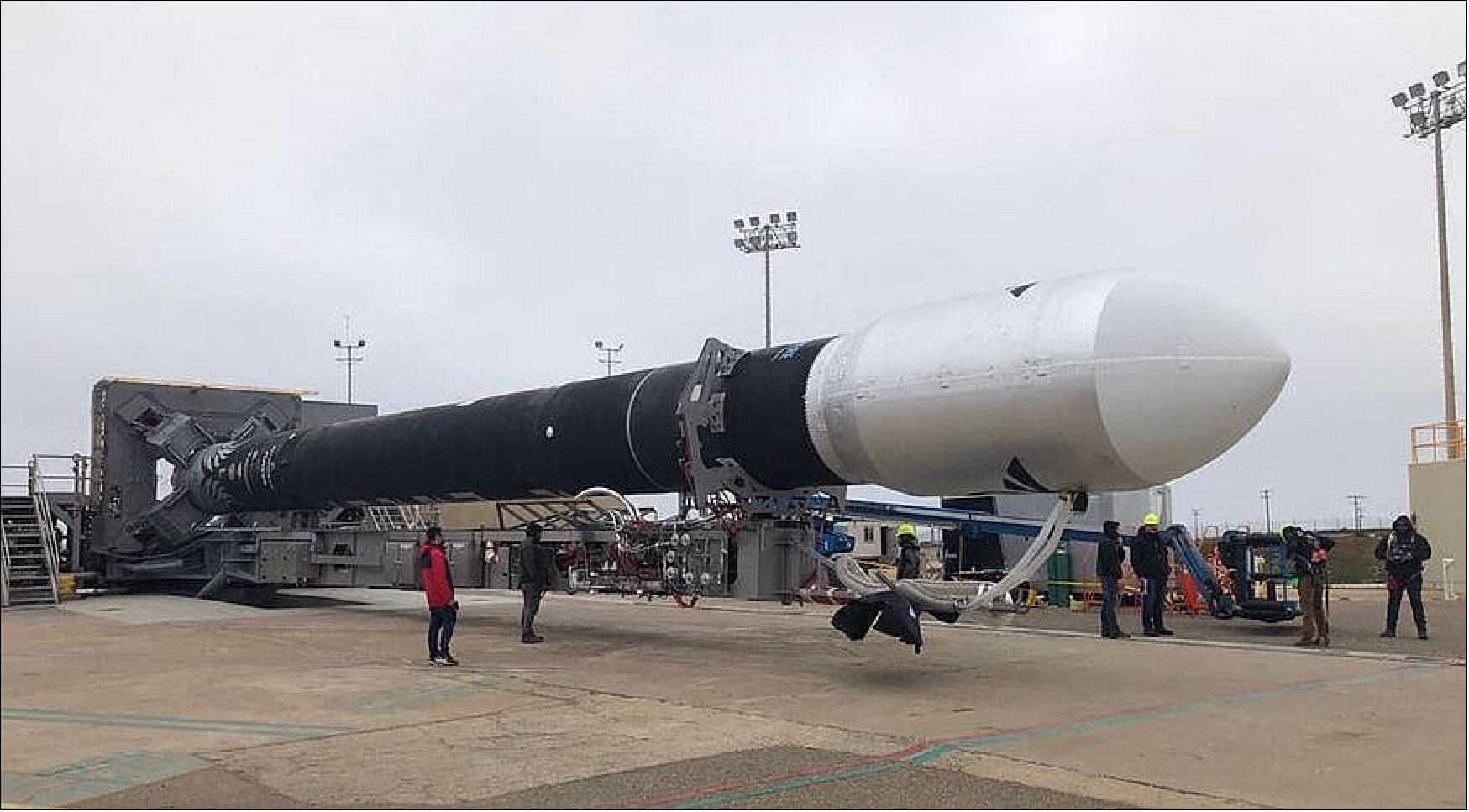 Figure 4: Firefly Aerospace's first Alpha rocket is at Vandenberg Air Force Base for a first launch in the next couple of months (image credit: Firefly Aerospace)